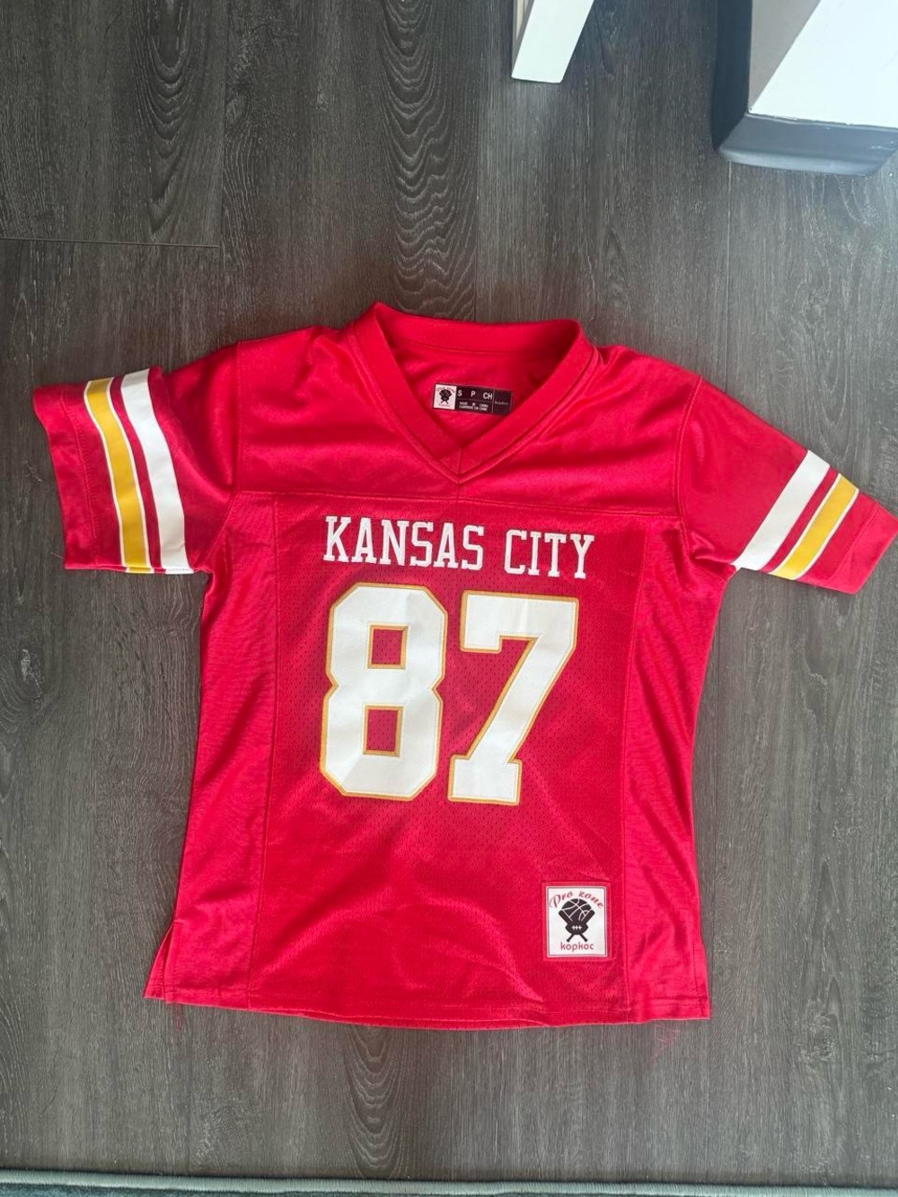 Kansas City Womens Red Football Jersey - #87